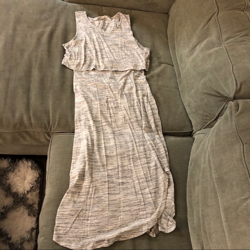 EUC Synergy Organic Cotton Dress, Spacedye Gray,XL